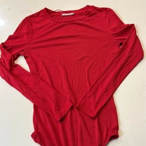 Red elodie size large bodysuit never worn